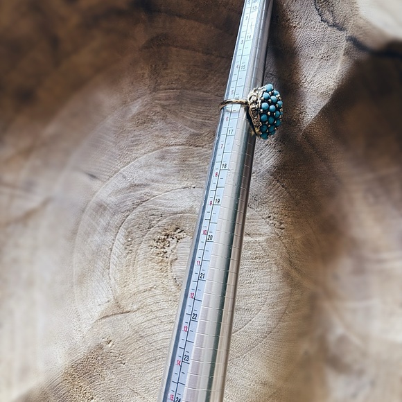 Vintage Turquoise Dome Ring - Picture 8 of 11